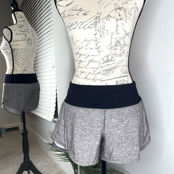 Lululemon Black with Dark Gray Shorts